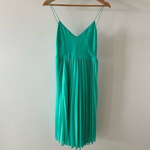 ASOS Pleated Cami Midi Dress with Tie Straps